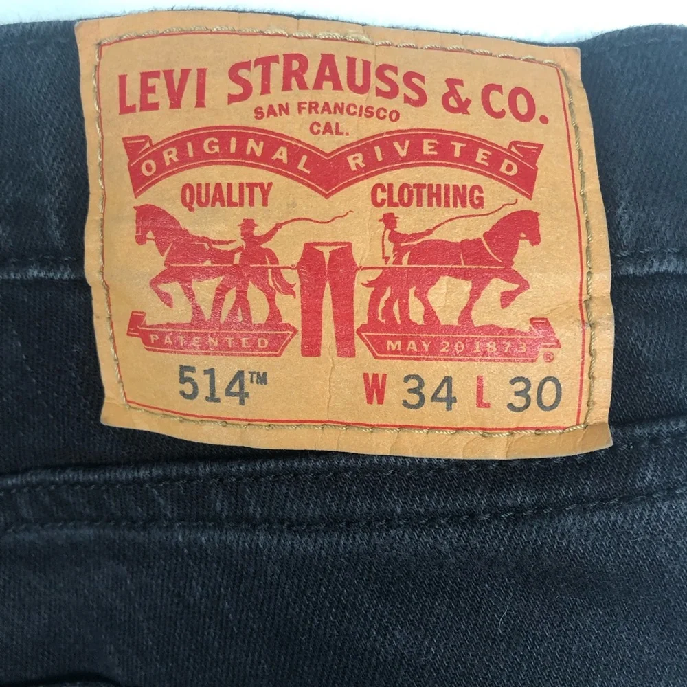 LEVI STRAUSS & CO. 541 Men’s Black Jeans Size W34 L30 - Picture 3 of 8
